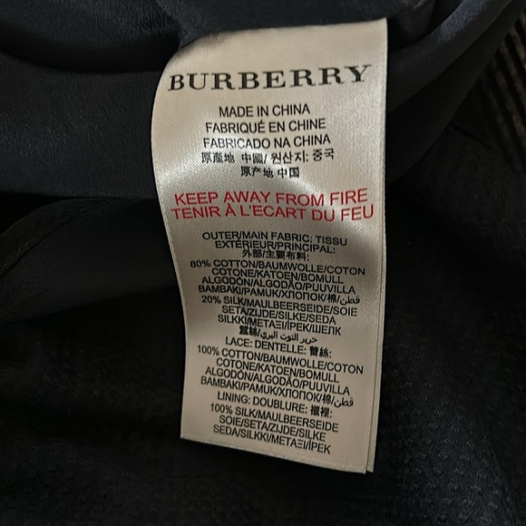 Burberry Brit Authenticated Black Embroidery Cotton Sleeveless Dress *Sz 2* 🌺🌺 - Picture 7 of 7